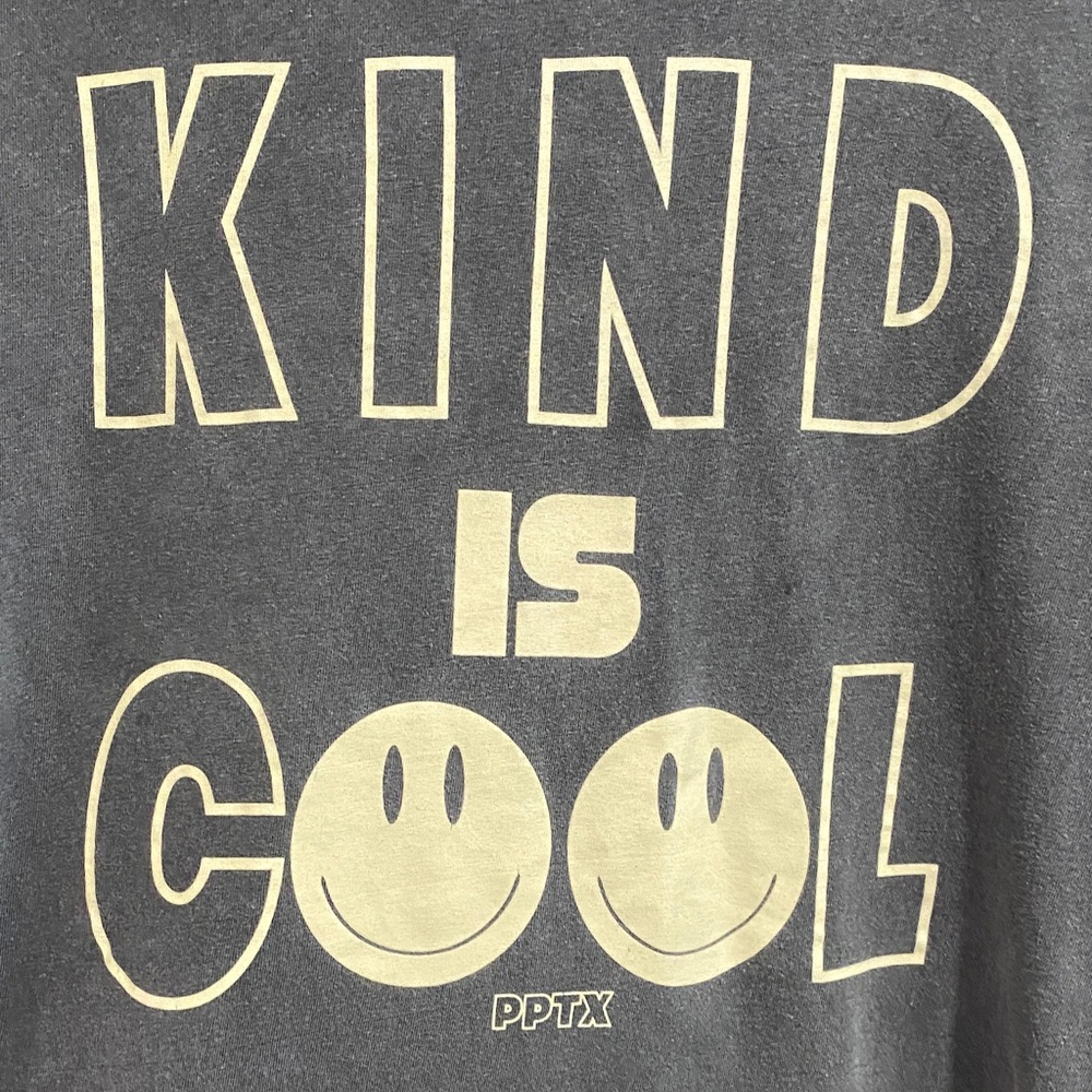 Kind is Cool PPTX Smiley Graphic Tee Comfort Colors Size M 🙂 - Picture 2 of 4